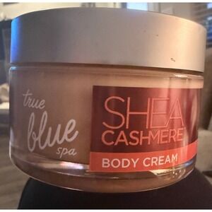 Sealed True Blue Spa Shea Cashmere Body Cream 8oz Jar Moisturizing Luxury Scent
